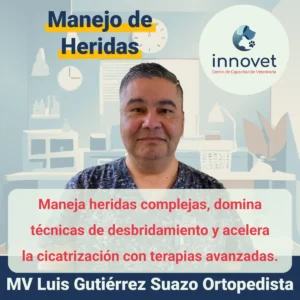 Curso manejo de heridas veterinarias